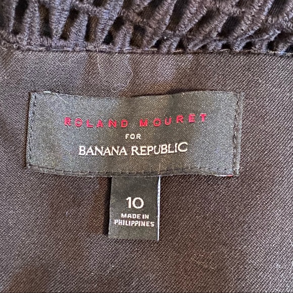 Roland Mouret x Banana Republic Black Cap Sleeve Sheath Dress - Picture 9 of 10